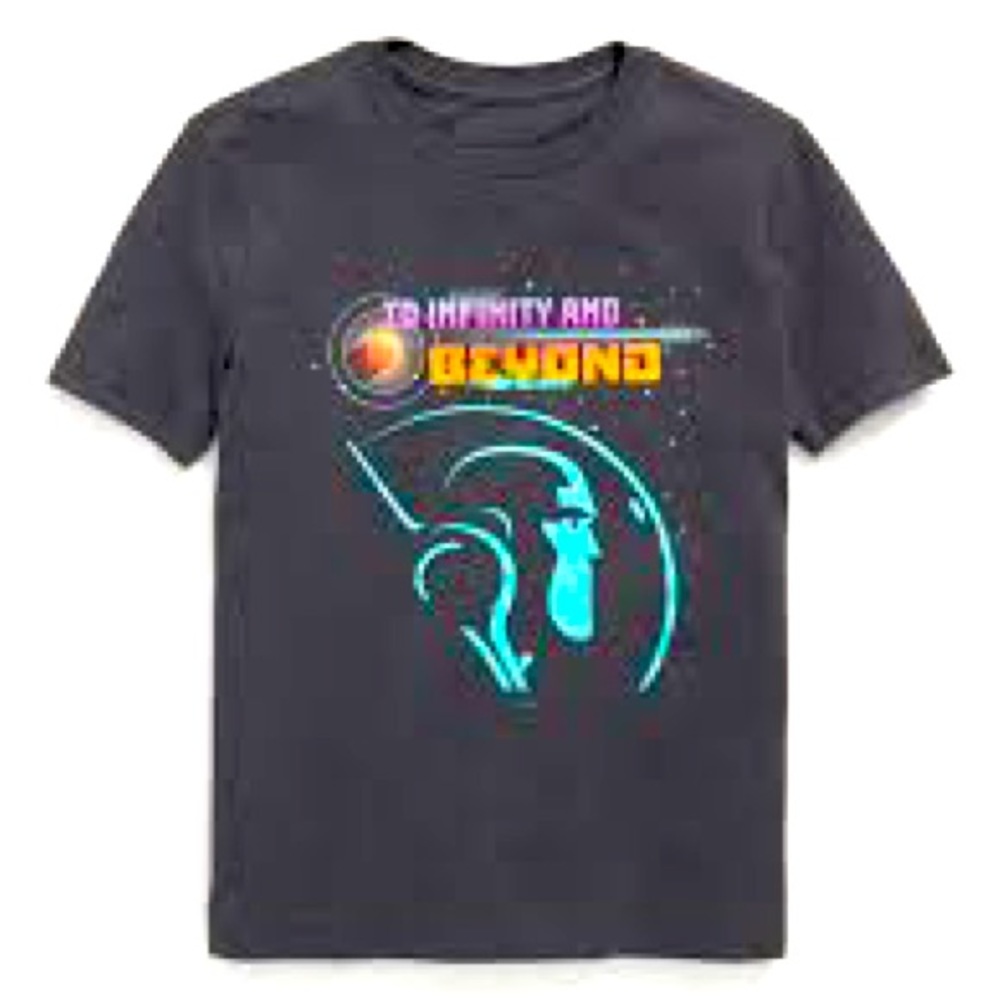 Disney/Pixar Old Navy Buzz Lightyear Men’s Graphic T-Shirt Medium Grey